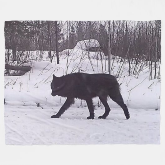 SCHWARZWOLF FLEECEDECKE (Vorderseite (Horizontal))