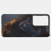 Schwarzwolf Samsung Galaxy Hülle (Linke Seite)