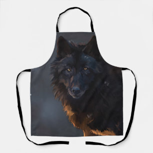 Schwarzwolf Schürze