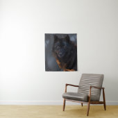 Schwarzwolf Wandteppich (Beispiel)