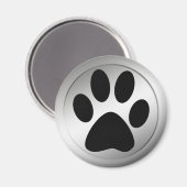 SCHWARZZEICHEN-DRUCK IM SILBERRAHMEN MAGNET (Vorderseite/Rückseite)