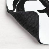 Schwarzziegendemon Mousepad (Ecke)