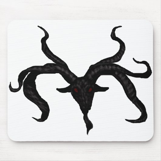 Schwarzziegendemon Mousepad (Vorne)