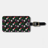 Schwarzzucker-Schädel Gepäckanhänger (Vorderseite horizontal)