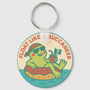 Schwebe wie ein Buccaneer-Frosch Schlüsselanhänger