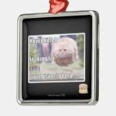 Schwebeflug kitteh silbernes ornament (Links)