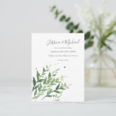 'Schweben 2' Abstrakte Wasserfarbe Einladung (Stehend Vorderseite)