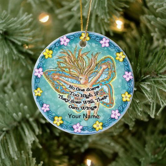 Schwebend Keramik Ornament (Baum)