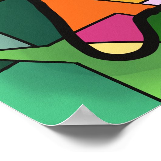 Schwebend poster (Ecke)