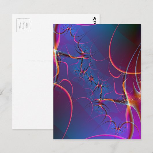 schwebend postkarte (Vorne/Hinten)