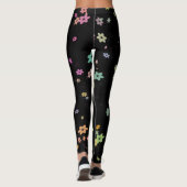 Schwebende Blumen Leggings (Rückseite)