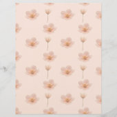 Schwebende Blumenmelodie Briefbogen (Vorderseite)