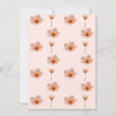 Schwebende Blumenmelodie Einladung (Vorderseite)