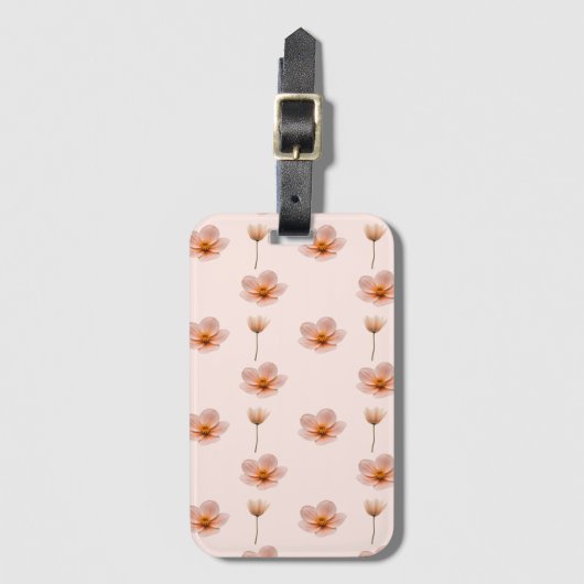 Schwebende Blumenmelodie Gepäckanhänger (Vorderseite Vertikal)