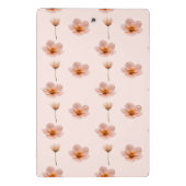 Schwebende Blumenmelodie Mini Klemmbrett (Rückseite)