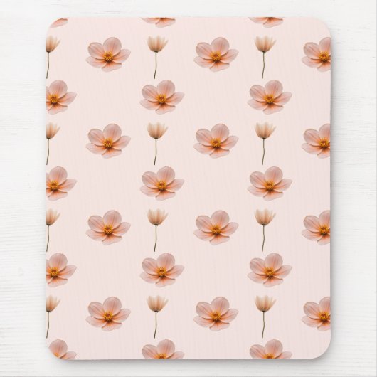 Schwebende Blumenmelodie Mousepad (Vorne)