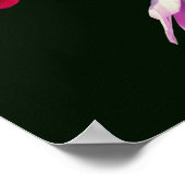 Schwebende Cosmos-Margerite-Blumentrio Poster (Ecke)