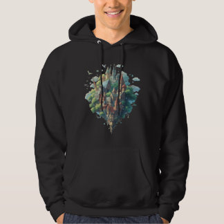 Schwebende Erde Hoodie