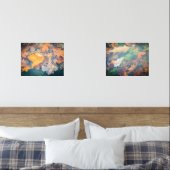 Schwebende farbige Herbstblätter und -zweige Bilderwand Sets (Schlafzimmer)
