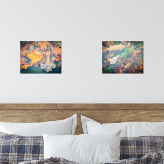 Schwebende farbige Herbstblätter und -zweige Bilderwand Sets (Schlafzimmer)