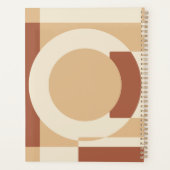Schwebende geometrische Formen Terrakotta Planer (Rückseite)
