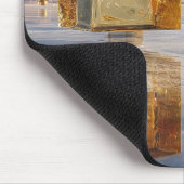 Schwebende geometrische Wunderwerke über Wasser Mousepad (Ecke)