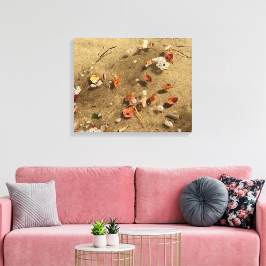 Schwebende Herbstblätter Leinwanddruck (Insitu (Wohnzimmer))