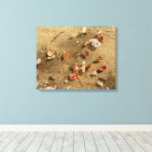 Schwebende Herbstblätter Leinwanddruck (Insitu (Holzboden))