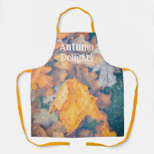 Schwebende Herbstblätter Schürze (Vorderseite)