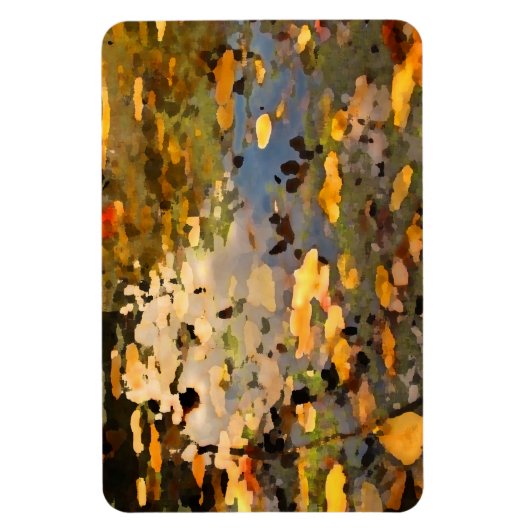 Schwebende Herbstgänge lassen Abstrakt Magnet (Vertikal)