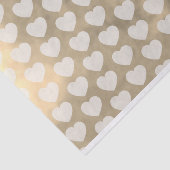 Schwebende Herzen auf goldenen Wolken Hochzeit Rom Seidenpapier (Ausschnitt)