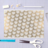 Schwebende Herzen auf goldenen Wolken Hochzeit Rom Seidenpapier (Handwerk)