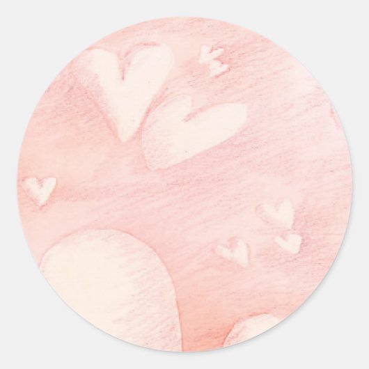Schwebende Herzen - Aufkleber (Vorderseite)