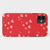 schwebende Herzen in Rot Case-Mate iPhone Hülle (Rückseite (Horizontal))