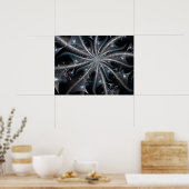 Schwebende Herzspirale Poster (Küche)