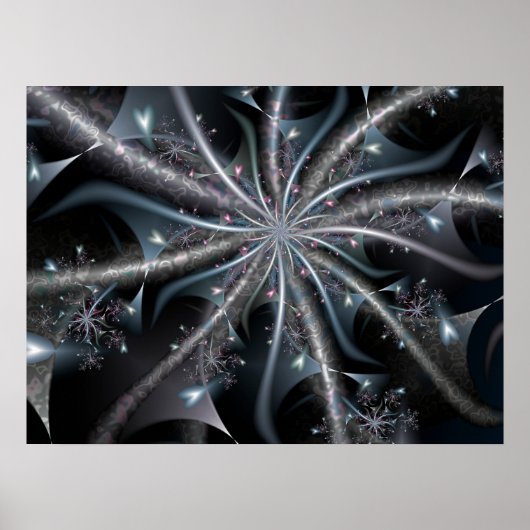 Schwebende Herzspirale Poster (Vorne)