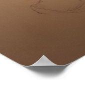 Schwebende Kaffeetasse mit Kaffeebohnen Poster (Ecke)