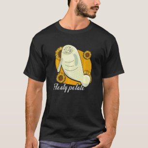 Schwebende Kartoffel-Manati-Seekuh Manatis T-Shirt