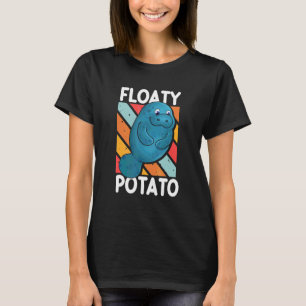 Schwebende Kartoffel Seekuh Manati Manatis T-Shirt