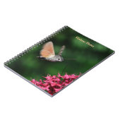 Schwebende Kolibri Falkemotte Notizblock (Linke Seite)