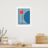 Schwebende Kreise 11 Poster (Küche)