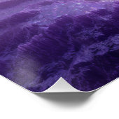 Schwebende Lavendelwale im Traumhimmel Poster (Ecke)