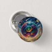 Schwebende Lichtkugel Button (Vorne & Hinten)