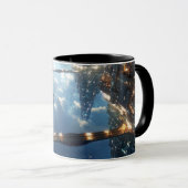 Schwebende Metropole am Himmel Tasse (VorderseiteRechts)