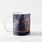 Schwebende Metropole in den Wolken Kaffeetasse (Links)