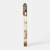 Schwebende Polaroid-Erinnerungen iPhone Hülle (Linke Seite)