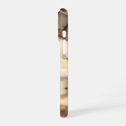 Schwebende Polaroid-Erinnerungen iPhone Hülle (Linke Seite)