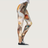 Schwebende Polaroid-Erinnerungen Leggings (Rechts)
