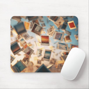 Schwebende Polaroid-Erinnerungen Mousepad