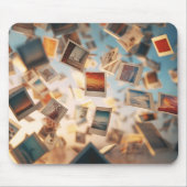Schwebende Polaroid-Erinnerungen Mousepad (Vorne)